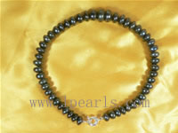 12-16mm natural button freshwater pearl necklace